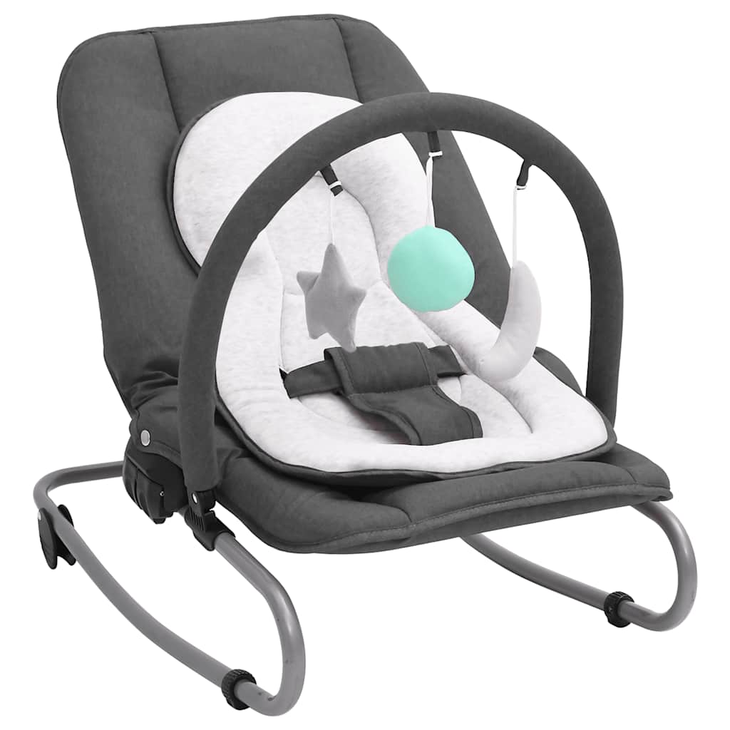 Baby Bouncer Seat – Steel Frame – Anthracite Grey
