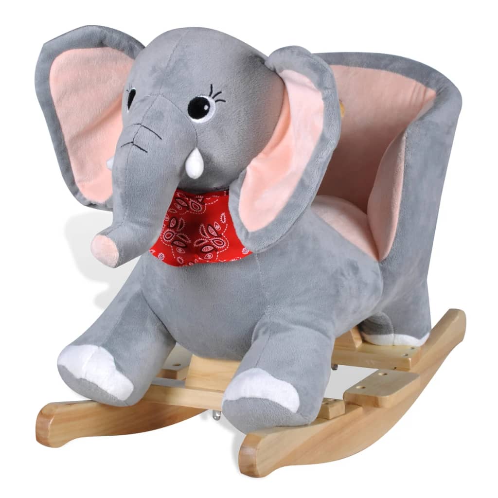 Plush Rocking Elephant – Baby and Toddler Rocker Toy